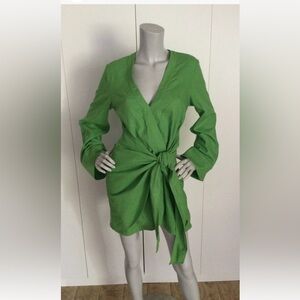 L'Academie The Janeiro Mini Dress in Lime Size S